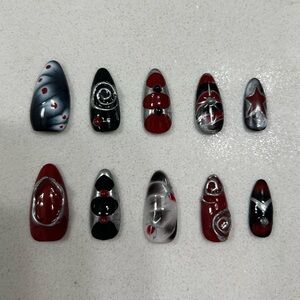 gothic y2k funky nails